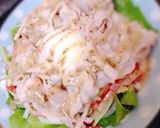 絶品！豚しゃぶサラダうどん(ゴマだれ)作り方4写真