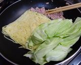 夕べのヤキソバ卵とじ作り方3写真