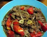 牛肉とトマトのすき焼き風の炒め物作り方6写真
