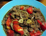 牛肉とトマトのすき焼き風の炒め物作り方6写真