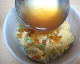 ポン酢で作るレタスとカニカマのあんかけ丼作り方9写真
