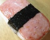 材料3つ☆簡単☆韓国風海苔スパムおむすび作り方5写真
