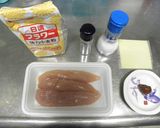 鶏ささみの梅はさみムニエル作り方1写真