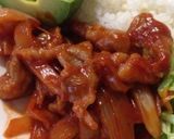 超簡単☆ポークチャップ丼作り方5写真