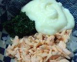 【離乳食後期】小松菜と鮭のホワイトソース作り方4写真