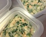 【離乳食後期】小松菜と鮭のホワイトソース作り方6写真