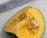 かぼちゃの野沢菜漬和え作り方1写真