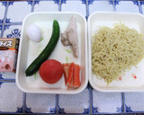 冷やし中華をゼリーで固めたよ♪作り方1写真
