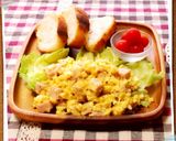 レンジで☆スパム入りスクランブルエッグ作り方5写真