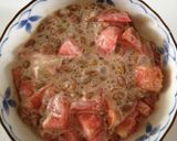 さわやか夏の朝ごはん♪トマト納豆♪作り方3写真