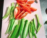 簡単★旬のおくらとトマトのチーズ焼作り方1写真