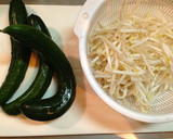 きゅうりともやしと豆腐の激安サラダ作り方1写真