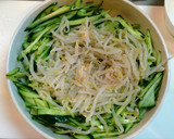 きゅうりともやしと豆腐の激安サラダ作り方4写真