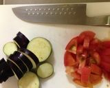 簡単！ランチに是非！トマトとなすのパスタ作り方1写真
