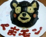 真っ黒！？★くまモンチャーハン★作り方5写真