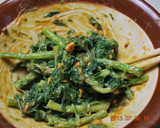 簡単♪　春菊のピーナッツバター和え作り方4写真