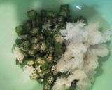 オクラとカリカリ豚のさっぱり和え作り方2写真