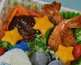 簡単薄焼き卵?で楽々型抜きデコ弁当作り方9写真