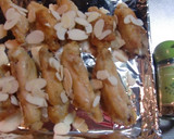 手羽中唐揚げのアーモンドのせ焼き作り方4写真