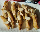 手羽中唐揚げのアーモンドのせ焼き作り方5写真