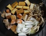 厚揚げと鮭とキノコのオイスターソース炒め作り方4写真
