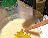 ひよこ豆粉と玉ねぎのパンケーキ作り方4写真