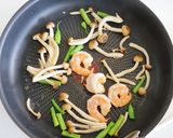 本格♪エビときのこのトマトクリームパスタ作り方3写真
