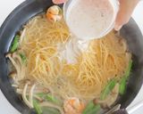 本格♪エビときのこのトマトクリームパスタ作り方6写真