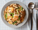 本格♪エビときのこのトマトクリームパスタ作り方7写真