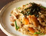 バター香る♪鶏肉ときのこの和風ビーフン作り方8写真