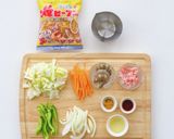 フライパンひとつで簡単☆カレービーフン作り方2写真