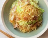 豚ばらとキャベツの♪シンプルな焼ビーフン作り方5写真