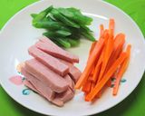 お弁当✿スパムで3色炒め作り方1写真