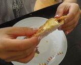餃子の皮でパリパリアイスクリームサンド作り方4写真