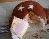 家族で簡単デコ☆なんちゃってアイスケーキ作り方10写真