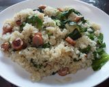 冷蔵庫の残り野菜で簡単チャーハン♬作り方4写真