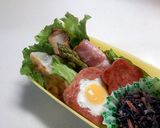 スパムで簡単　うずらのお花作り方3写真