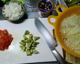 鯖水煮缶サラダ作り方1写真