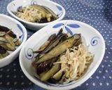 茄子とえのきのバター炒め作り方3写真