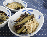 茄子とえのきのバター炒め作り方3写真