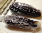 簡単◆レンジ蒸し茄子の香味ピリ辛和え◆作り方1写真