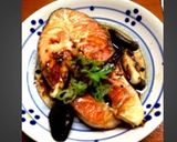 サーモンとしいたけのバター焼き(^-^)作り方7写真