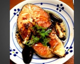 サーモンとしいたけのバター焼き(^-^)作り方7写真