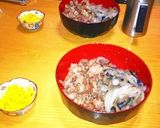 絶賛トロ茄子スタミナ焼肉サッパリ梅ご飯丼作り方12写真