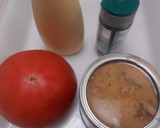 さばの水煮缶とトマトのサラダ作り方1写真