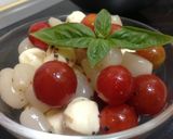 トマトチーズらっきょうのマリネ作り方3写真