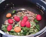 牛肉とプチトマトのガーリックマヨソテー♬作り方3写真