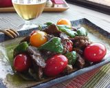 牛肉とプチトマトのガーリックマヨソテー♬作り方4写真