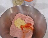 スパム☆チリマスタード焼き作り方2写真