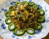 ∮ゴーヤと舞茸✰ピリ辛✰彡ごま味噌炒め∮作り方8写真